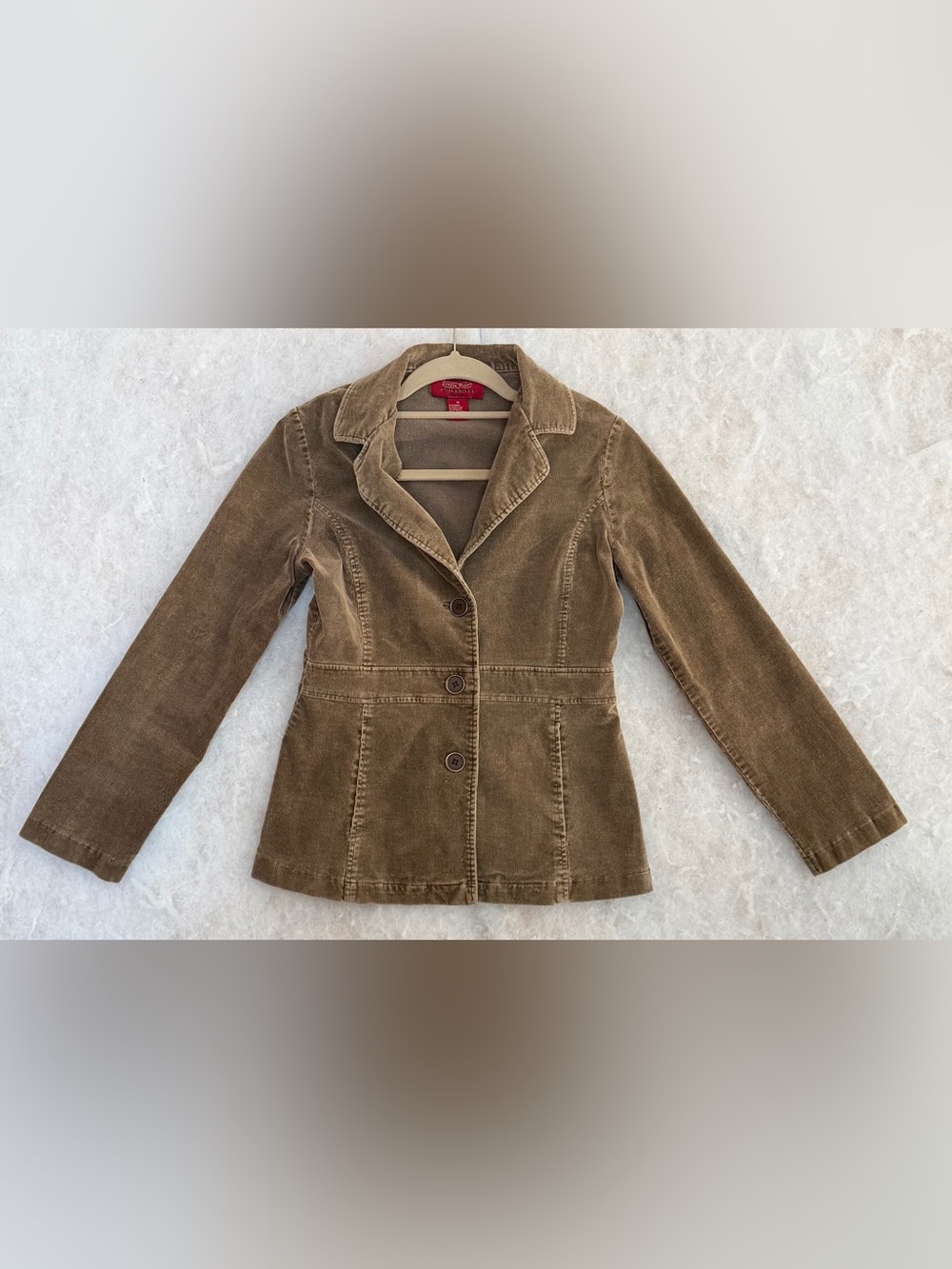 vintage Paris Blues outerwear brown corduroy blazer jacket (SKU877)